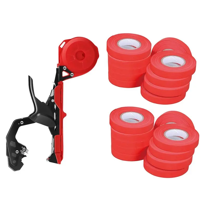 

AB46-Tying Machine Vegetable Grape Tomato Cucumber Plant Vine Tying Tapetool Branch Binding Machine Garden Tool With 20 Tape