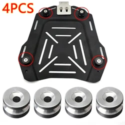 4pcs/set Universal Motorcycle Luggage Storage Box Bushing Pad Quick Release Bottom Cushion Aluminum Alloy Cushion Trunk Buckle