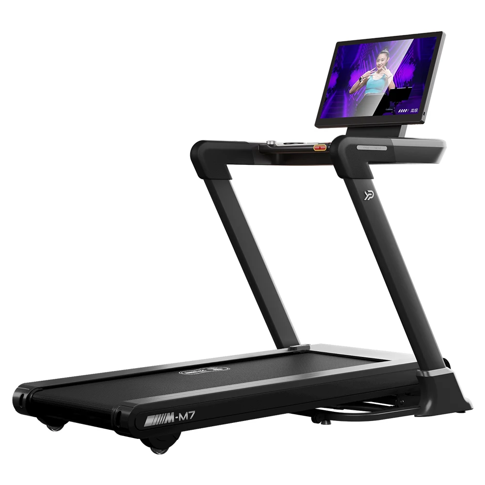 جهاز المشي التجاري شبه الخفيف عالي الدقة، جهاز المشي المائل التجاري الجديد القابل للطي مع تطبيق FIT M7