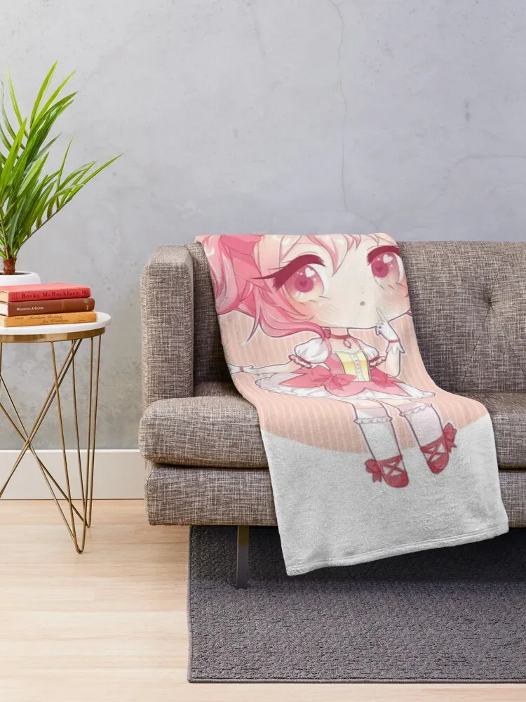 Madoka Kaname Throw Blanket Custom heavy to sleep Blankets