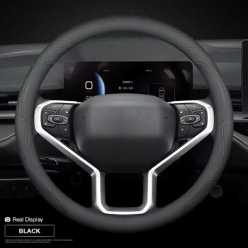

Leather Car Steering Wheel Cover For JETOUR X70 Plus M S X90 X95 L9 For Chery Tiggo 7 2 4 3 5 Pro Arrizo 6 7 GX 5x EQ7 Eastar A3