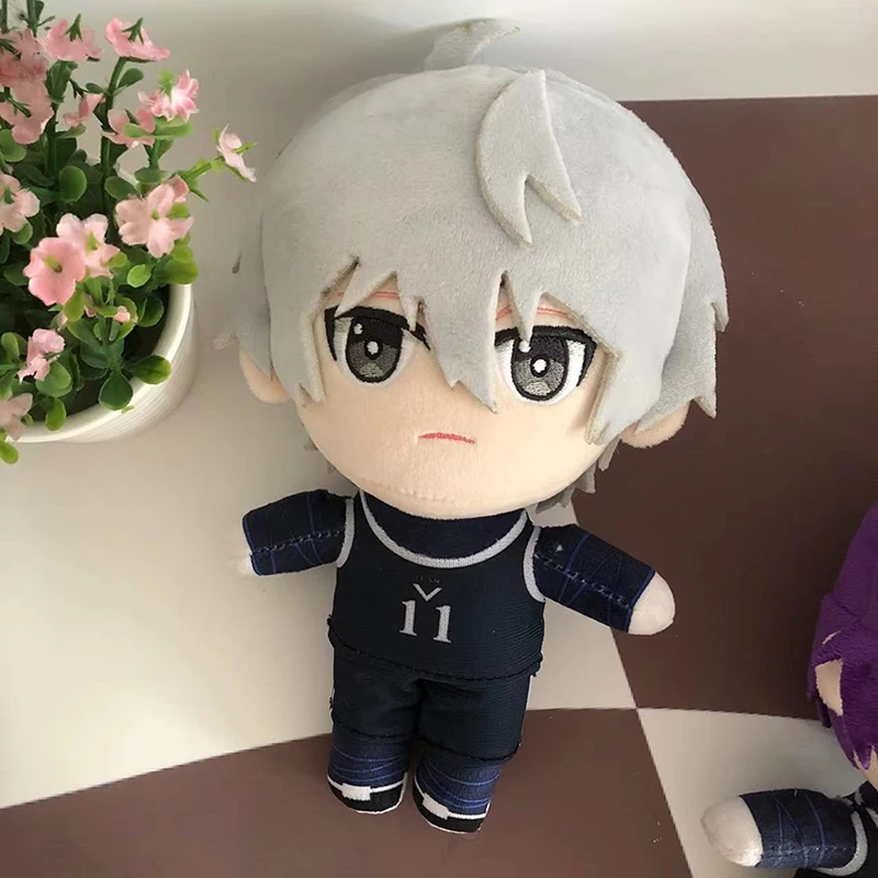 20cm Game Blue Lock Isagi Yoichi Plush Doll Seishiro Nagi Reo Mikage Cute Soft Stuffed Pillow Kids Soft Toys Cute for Birthday