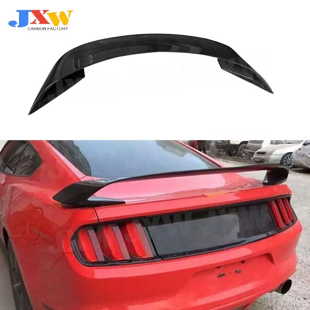 

Carbon Fiber Rear Trunk Spoiler Boot Tail GT Wings For Ford Mustang Coupe GT350 R Style 2015 2016 2017