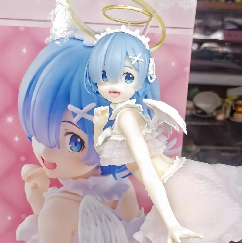 

Новый оригинальный подлинный Taito Re: Zero Starting Life In Another World 18 см Rem Красивая модель ангела Фигурка игрушки Qwiooe Оптовая продажа