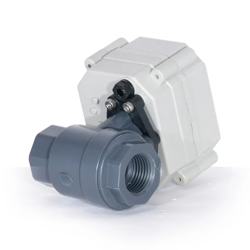 Tonhe BSP/NPT 1/2 ''2 قطعة PVC DC9-24V 4-20mA صمام كروي تعديل تناظري
