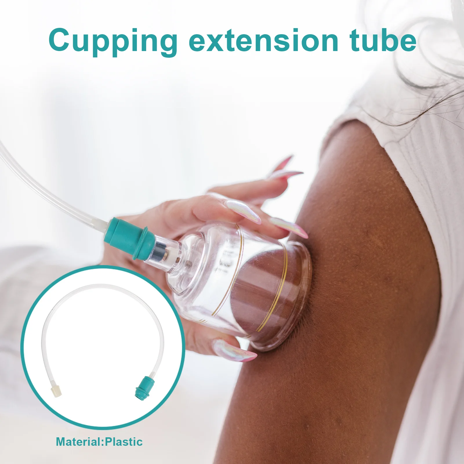 

5Pcs Extension Tube for Cupping Machine Lines Vacuum Hose Accessory Enhanced Suction Cupping Care Therapy Experience