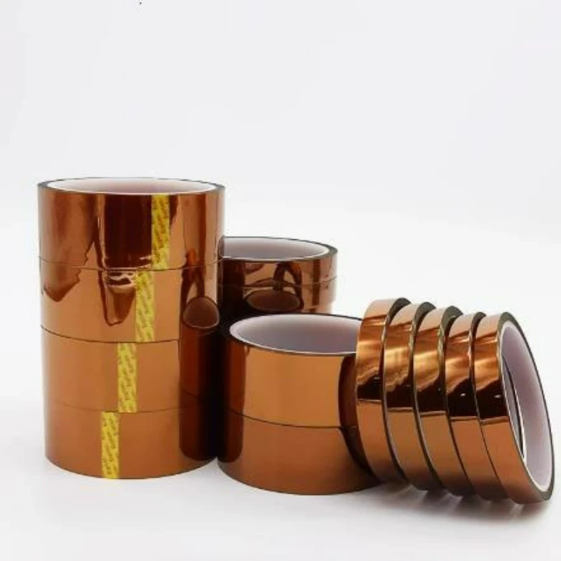 Width 5mm-150mm Gold High Temperature Heat BGA Tape Electronics Board Protection Polyimide Adhesive Insulating Tape Length 33M
