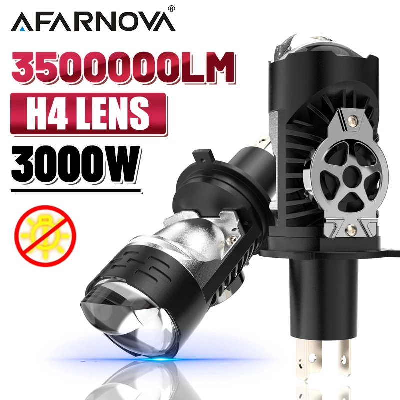 

Projector H4/9003/HB2 LED Lens Car Headlight Bulbs Canbus 3500000LM 3000W Turbo Lamps H4 High/Low Beam Car Fog lamp Bulb 12V 24V