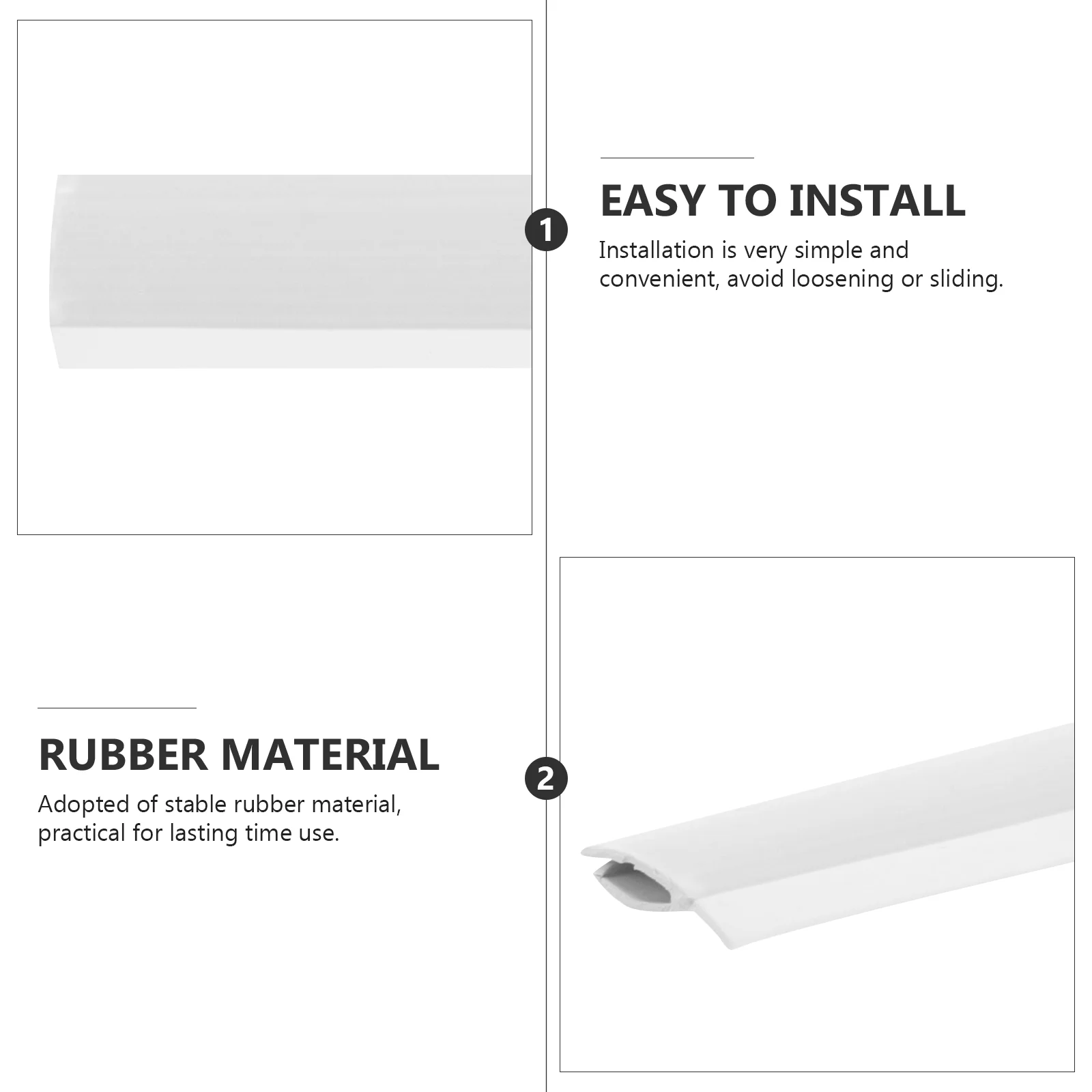 4 ชิ้น Dustpan แถบยาง Ash ถังขอบขยะ Entrance นุ่มความดันอุปกรณ์เสริม Gluesticks ซ่อม