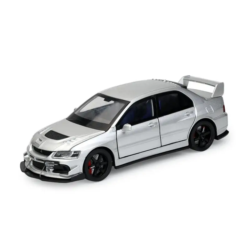 1:32 jdm mitsubishi lancer evolução liga modelo de carro muscular som e luz puxar para trás brinquedo das crianças colecionáveis presente aniversário
