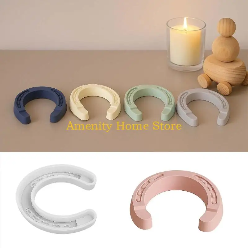 F26C Flexible Horseshoes silicones Molds For Handmade Keychains Decorations And Artisanal Projects