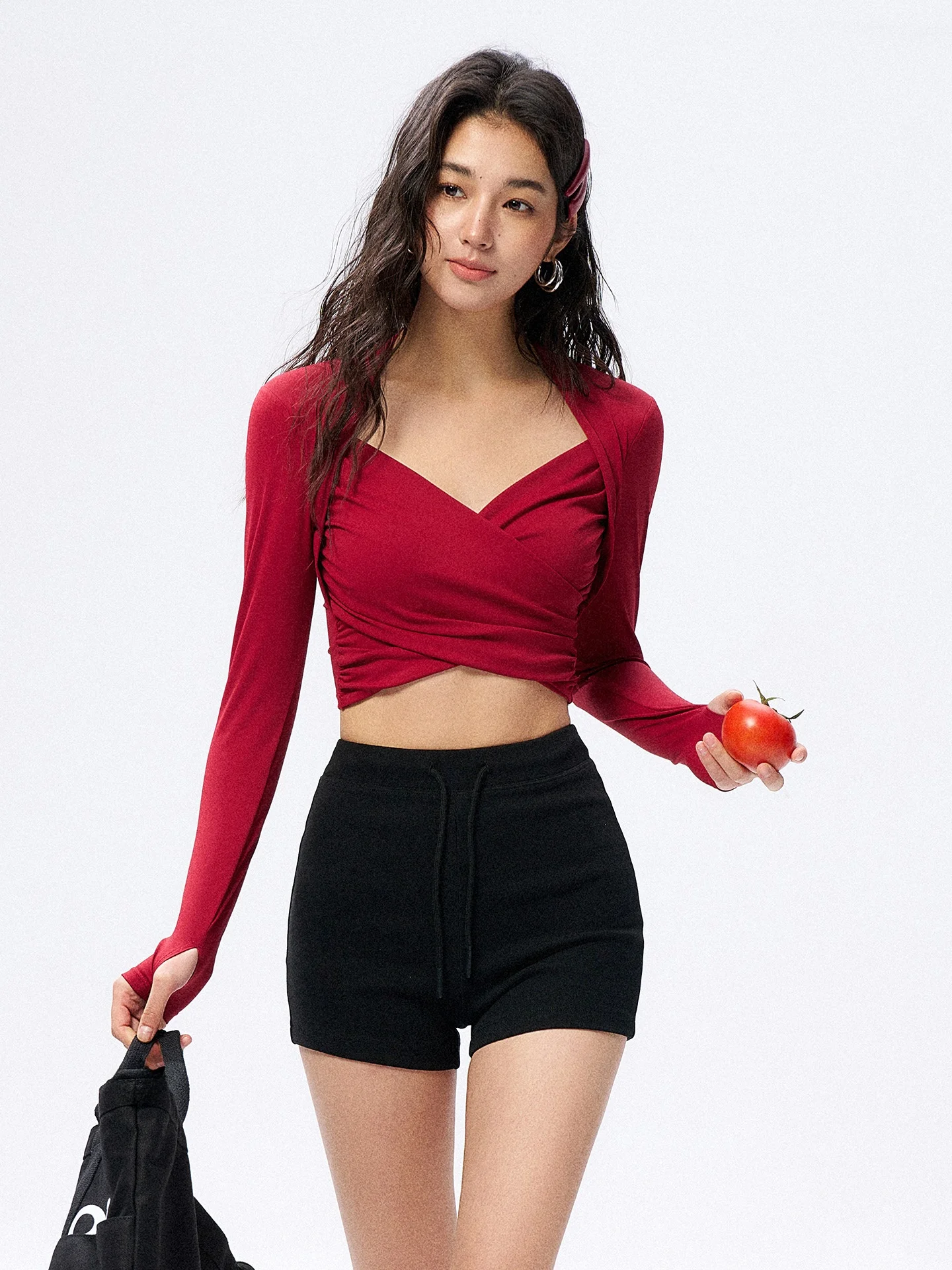 

Women's Yoga Fitn Clothing Long Sve Tight Slimming Running Sportswear with Chest Pad Advanced Pilates Training Suit