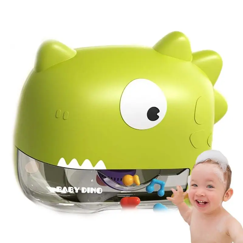 Bades pielzeug für Babys automatische Dinosaurier Badewanne Bubble Maker Badezeit Dusche Musikspiel zeug batterie betriebene Babys Bades pielzeug