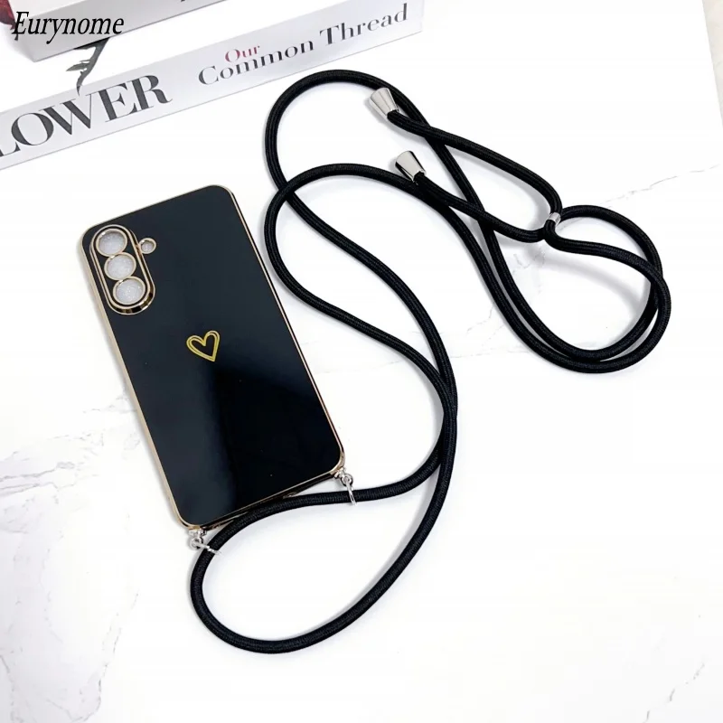 Crossbody Lanyard Fall Für Xiaomi 17 Pro Max Mi 15T 14T 13T POCO X7 M7 F7 X6 strap Überzug Liebe Kamera Schützen Stoßfest Abdeckung