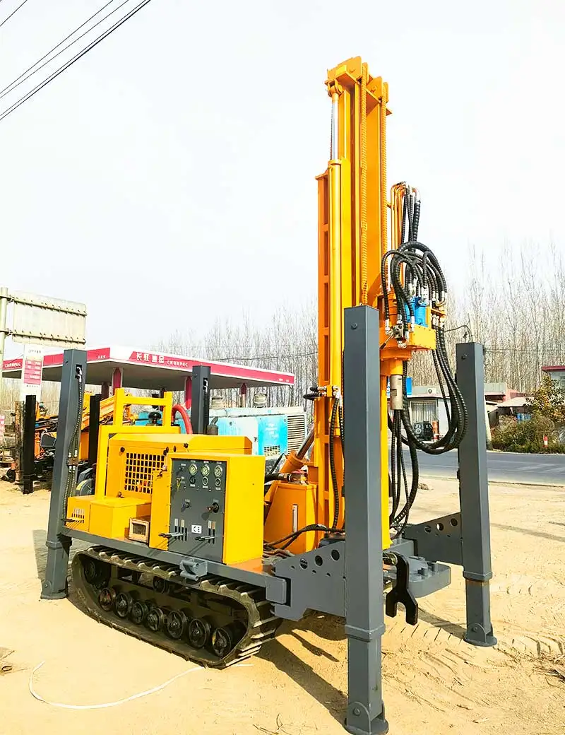 Customized Hard Rock Breaker 180m 200m Yuchai Diesel Pneumatic Portable Soil Drilling Rig Equipment in Water Well