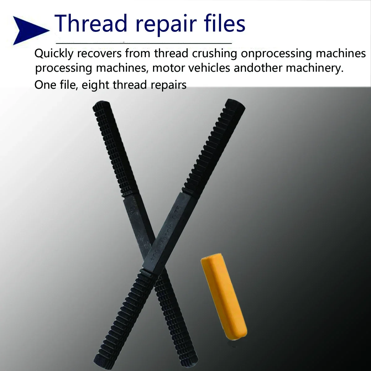 BAXIXINGYUNMU Thread Repair File, Thread Repair Restoration File Teeth Correction Metric Hardware Mini DIY Tools