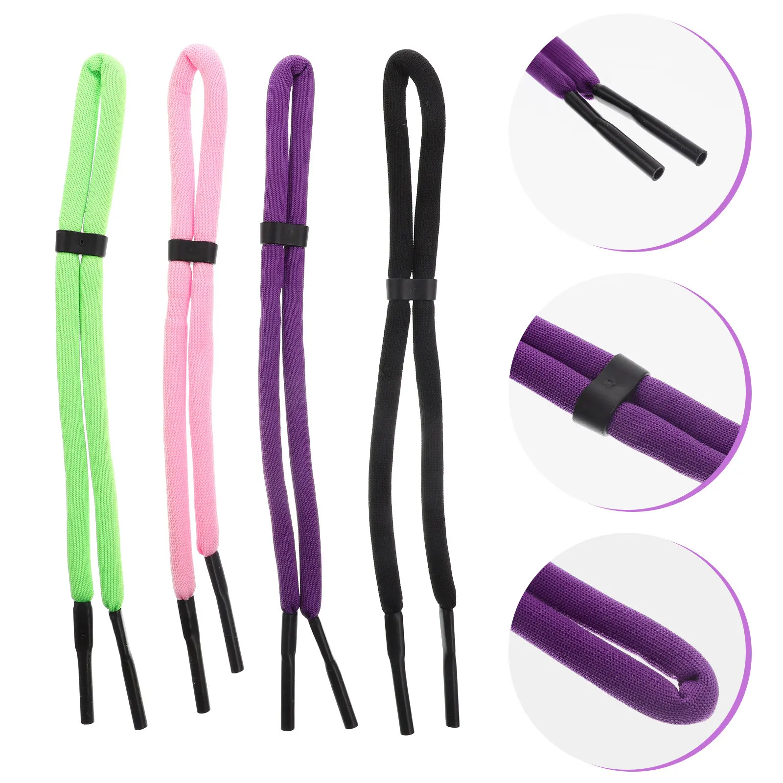 

4Pcs Glasses Strap Floating Sunglasses Strap Adjustable Eyewear Retainer Sports Outdoor Eyewear Retainer Holder