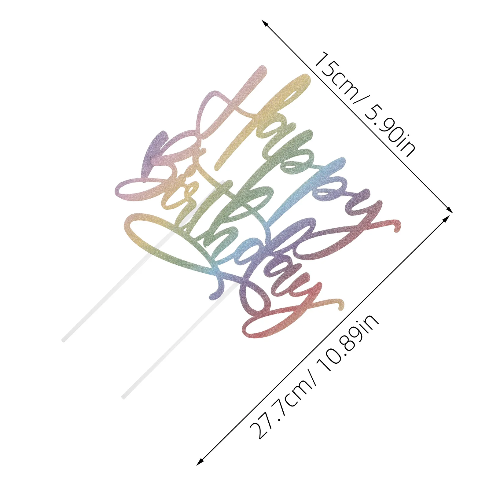 5 szt. Brokatowych dekoracji na tort urodzinowy, ozdoby na ciasta i babeczki, dekoracje na tort urodzinowy z napisem Happy Birthday