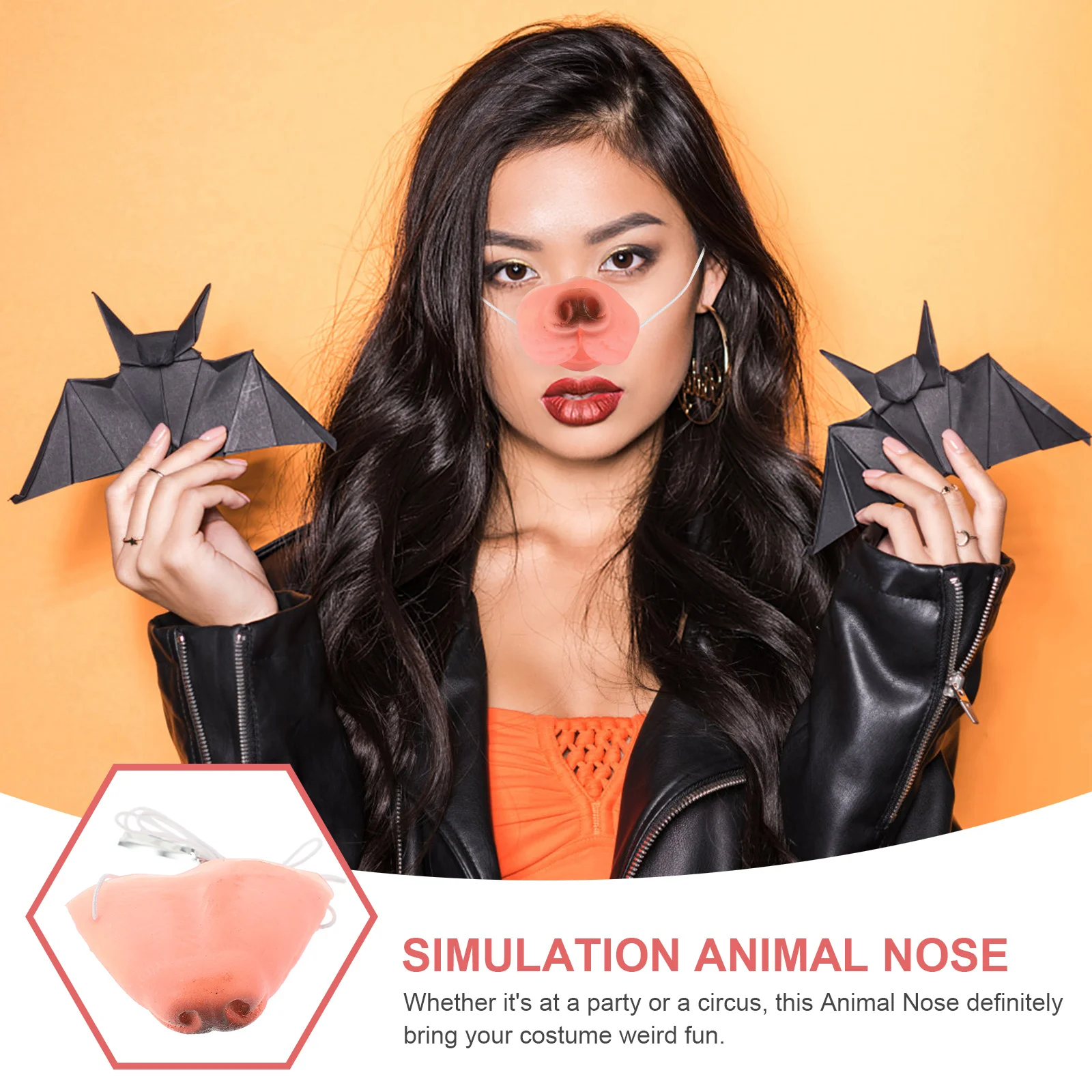 

5Pcs Simulation Dog Premium Sturdy Halloween Cosplay Props Realistic Creative Design Carnival Masquerade Party Supplies