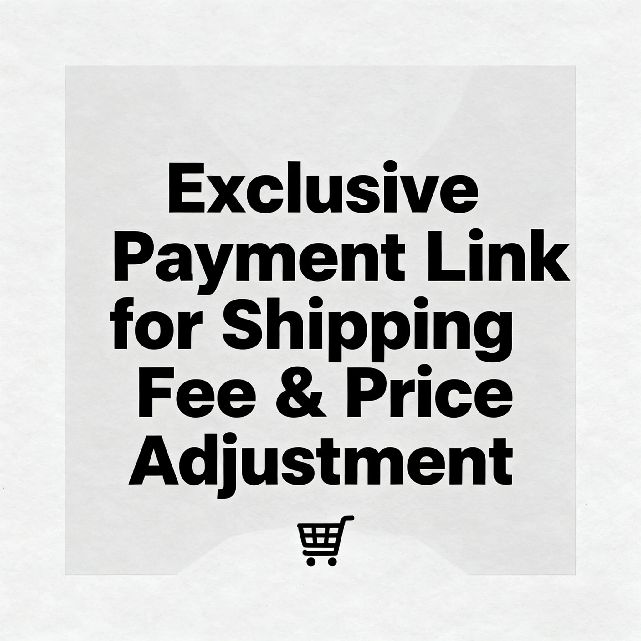 Exclusieve link voor extra verzendkosten/prijsverschil