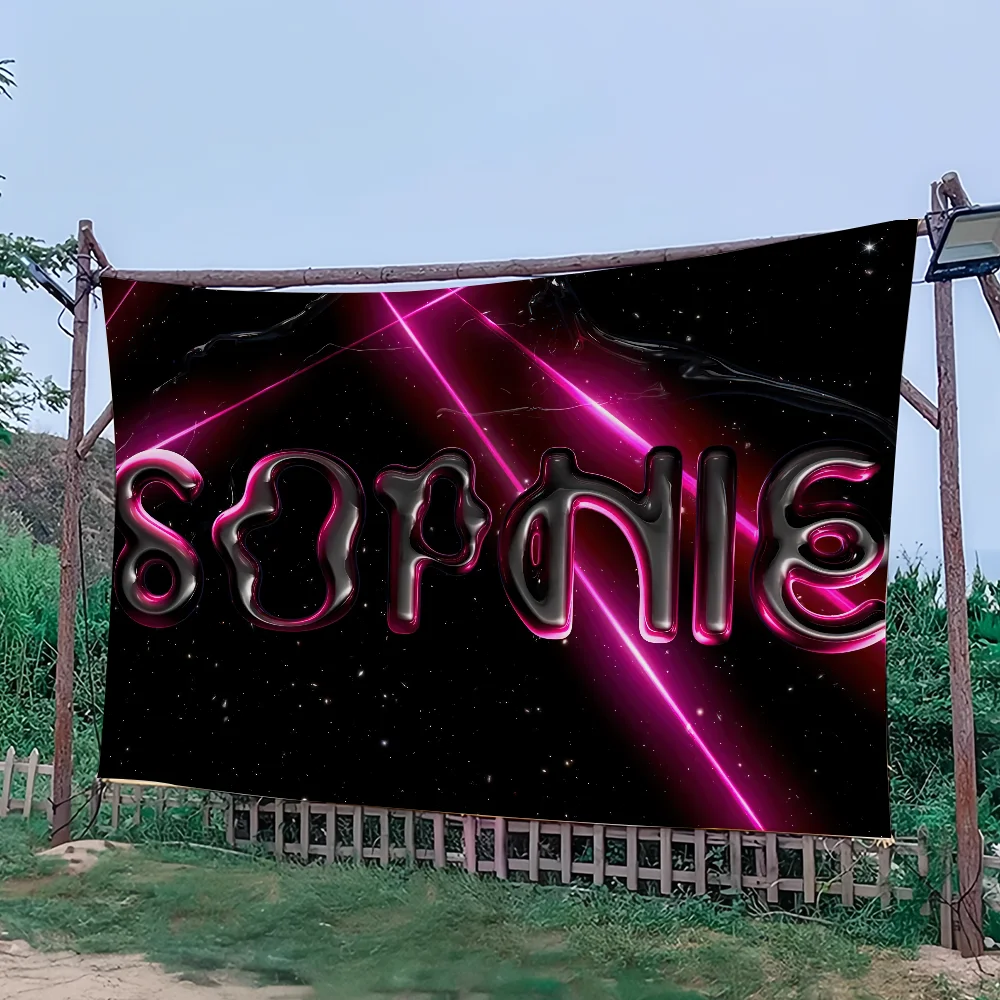 المغني S-الغني S-صوفي علم مرة أخرى لحفلة النزهة والتخييم راية قماش جو خارجي #5