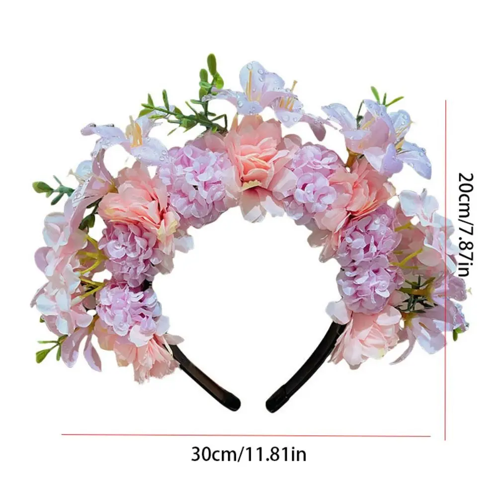 Cloth Quanzhou Head-pinned Flower Headdress Hair Hoop Ethnic Style Flower Headband Hair Accessories Photograph Props
