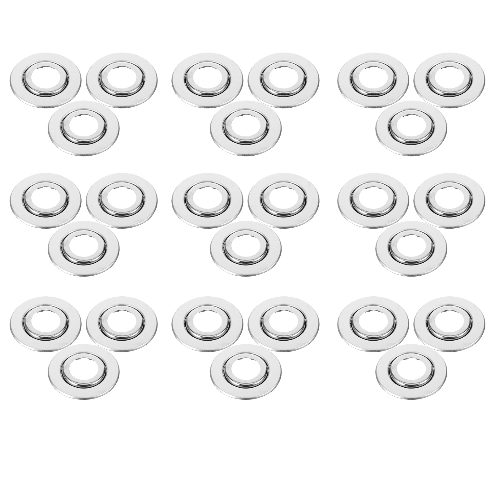 30pcs Fire Sprinkler Escutcheon Ring 3/4 Inch Stainless Steel Dual Layer Expandable Ceiling Sprinkler Trim Cover For Recessed
