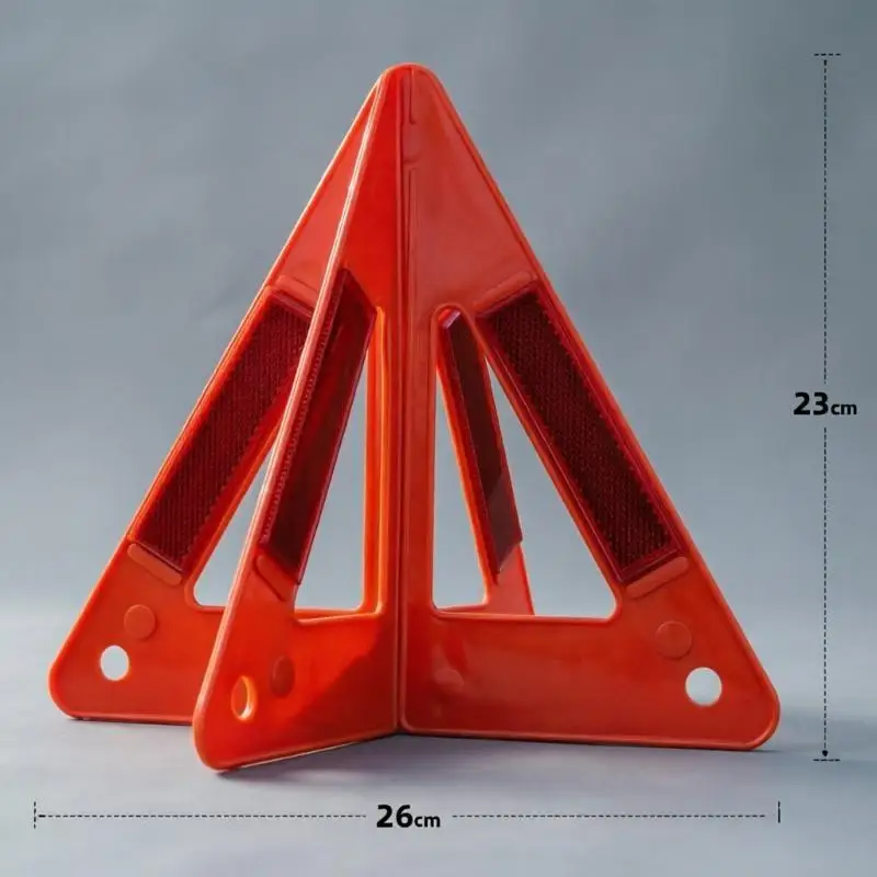 Foldable Stop Sign Reflector Cars Stop Sign Stand Car Emergency Breakdown Warning Triangle Reflective Safety Hazard Car Tripod