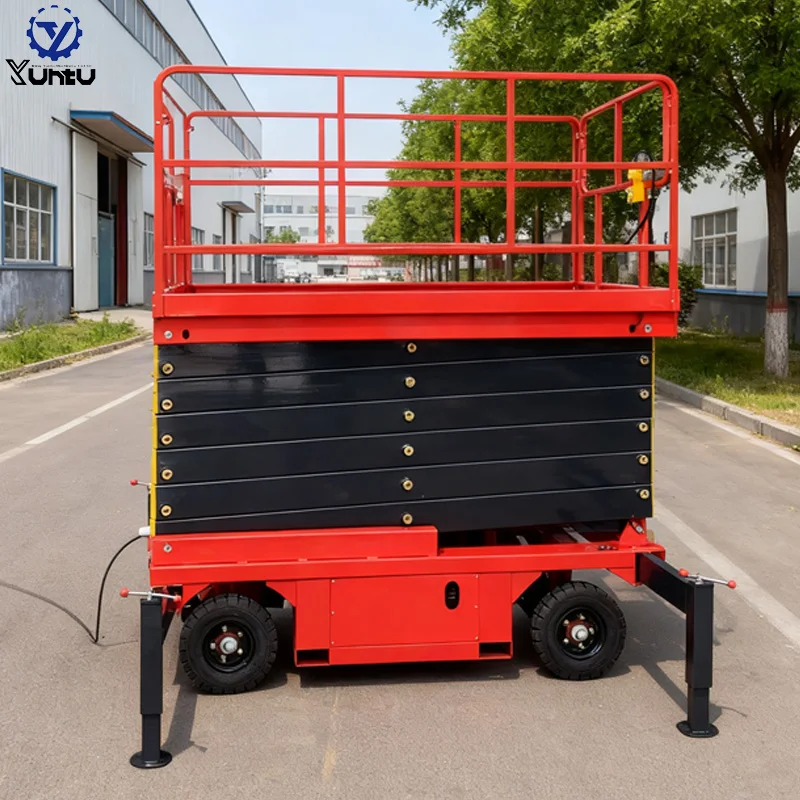 Invest in Efficiency Outdoor Electric Scissor Lift 500-2000kg Load Capacity Construction Hoist High-ROI Aerial Work Platform