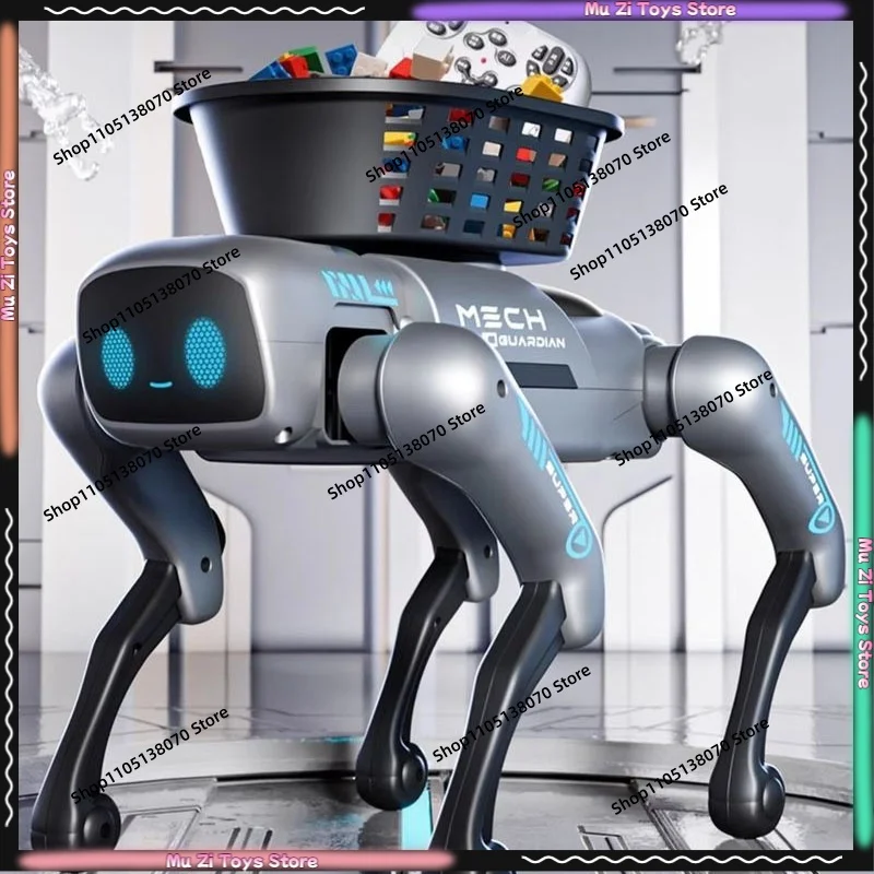 2026 New Ai Intelligent Smart Robot Dog Remote Control Toy Programmable With Loading Basket For Birthday Festival Gift