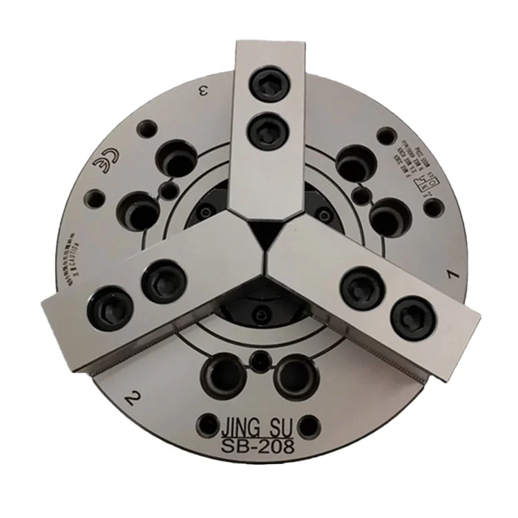 

8-дюймовый гидравлический патрон, 3-кулачковый полый N-208 N-210 N-206 YK3-08, токарный станок с мягкими губками для станков с ЧПУ, аксессуары