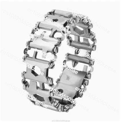

Multifunctional Leather Survival Bracelet - Wilderness Escape/Self-Defense Tactical Tool for Men (Durable Outdoor Gear)