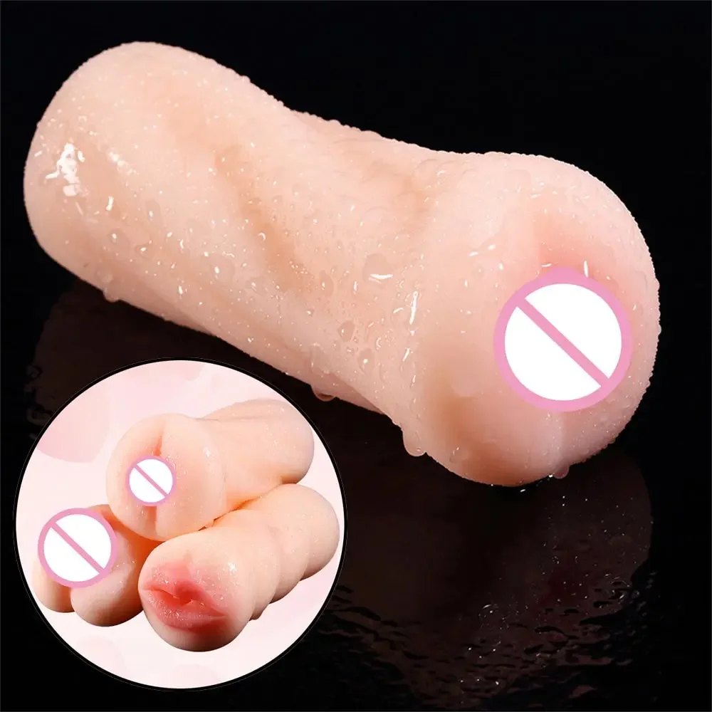 Sillicone Masturbation Device For Males Vaginass Sextory Man Vajinas Pulling Man Artificial Pussy Women Vibrator Close-up