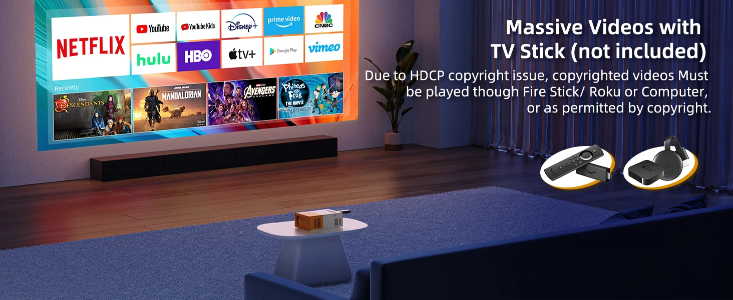 PVO mini Projector TV