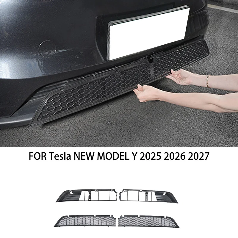 

Car insect screen FIT For Tesla NEW MODEL Y 2025 2026 2027 Front Lower Grille shield Grill protection molding Cover Strip Trim