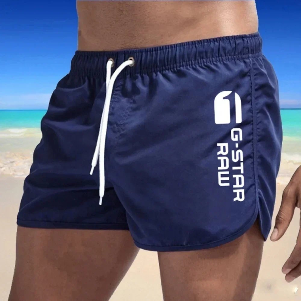 Pantaloncini da spiaggia di lusso da uomo, vestiti da palestra ad asciugatura rapida, da jogging, costumi da bagno da vacanza sexy e casual