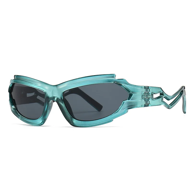 Neue Vintage Unregelmäßigen Katze Auge Frauen Luxus Sonnenbrille Mode Marke Designer Hohl Beine Mode Männer Shades UV400 Sonnenbrille – Detail 8