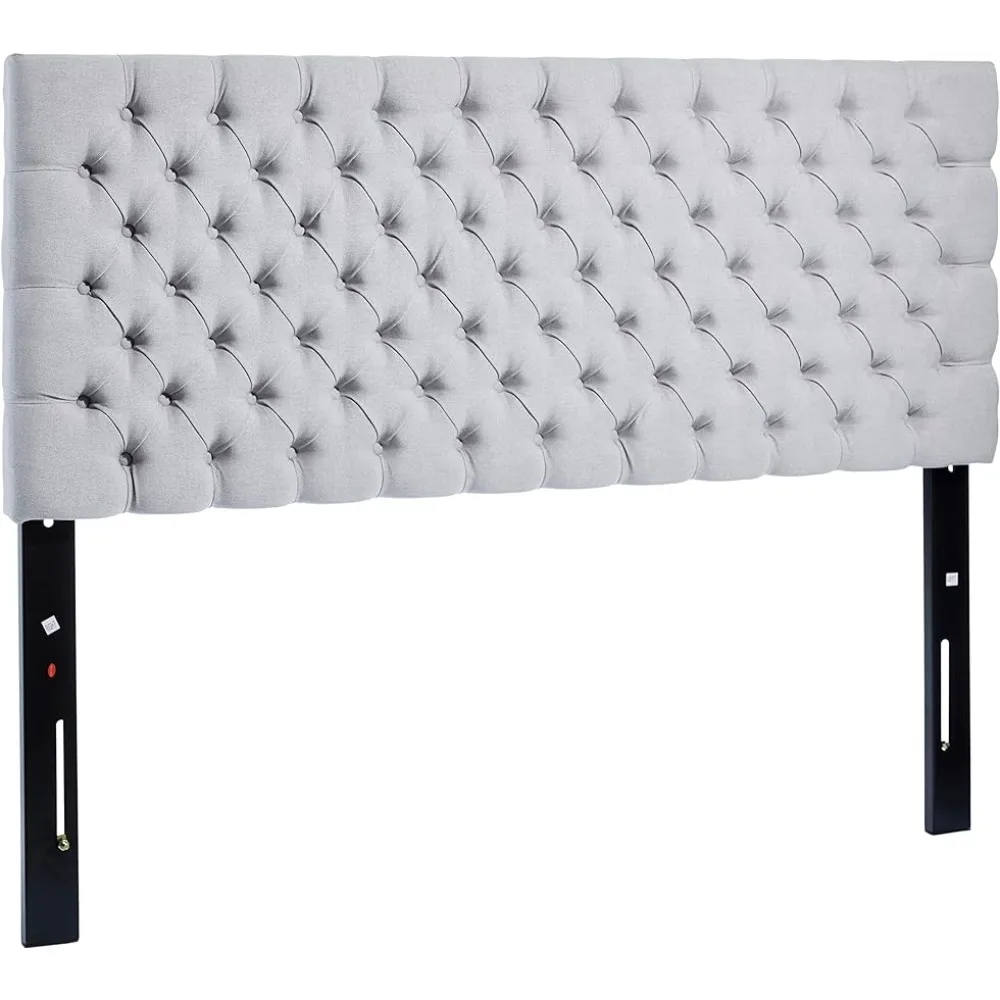 

Fabric Headboard Home Bed Headboards for Beds Queen / Full Light Grey Freight Free Sofa Bed Base and Frame Mattresses Bedhead