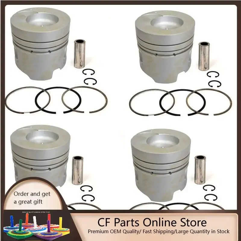 

New 4 Sets STD Piston Kit With Ring 12010-01T04 Fit For Nissan FD35 Engine 102.5MM