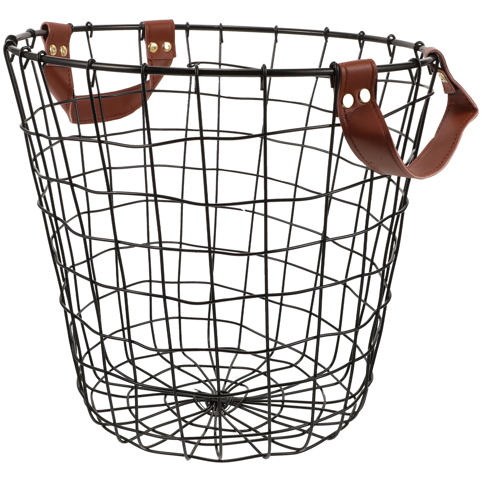 Log Basket Holder Hearth Log Bin Round Firewood Rack Fireplace Wood Carrier Large Metal Wire Basket Wrought Iron Indoor Wood