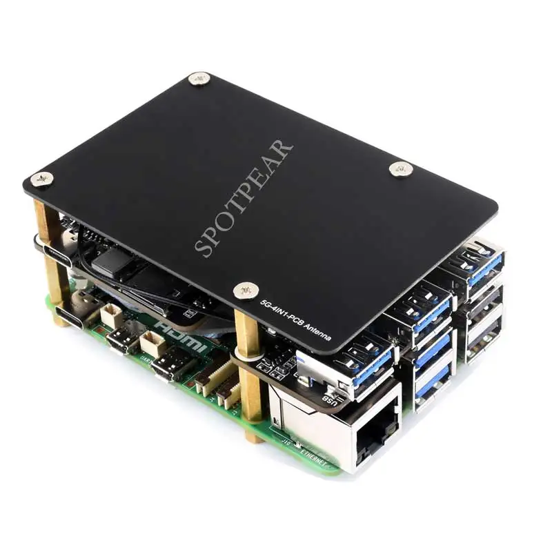 Imagem -05 - Raspberry pi Hub com Cartão Sim Pcie para M.2 4g Módulos 5g Usb 3.1 Gen1 Interface M.2 Key b Módulos Simcom Quectel 4g e 5g