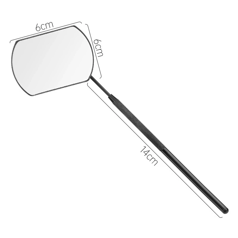 Miroir ovale multi-couleurs en acier inoxydable, contrôle multifonction, Extension de cils, maquillage de beauté, outil de miroir Portable, 1 pièce