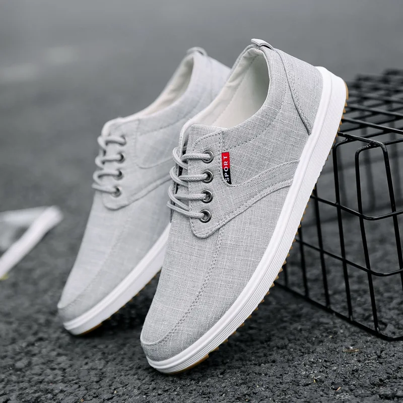 New Canvas Sneakers Men Vulcanized Odorless Oxfords Shoes Male Casual Breathable Trainers Sport Shoes Boys Student Plimsolls