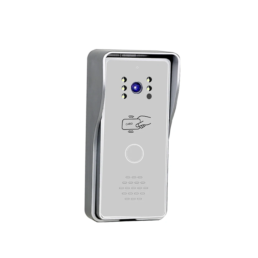 Homefong 7 Inch Video Intercom System Access Control Door Phone Camera RFID Unlock Outdoor Panel  Day Night View Monitoring Talk