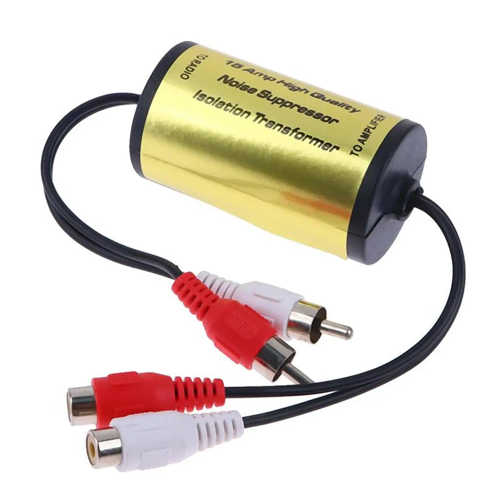 Generic RCA Audio Noise Filter High Performance Ground Loop Isolator for Radio