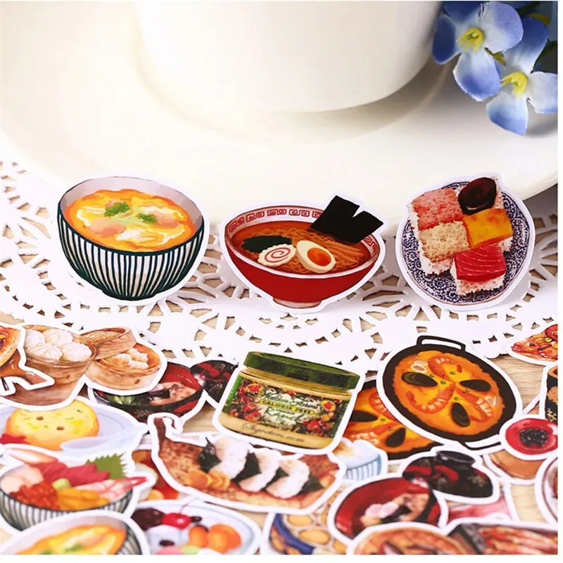 32pcs creativo carino Self-made Daily Food / Drink Scrapbooking adesivi/adesivo decorativo/album fotografici artigianali fai da te/sticks tronco