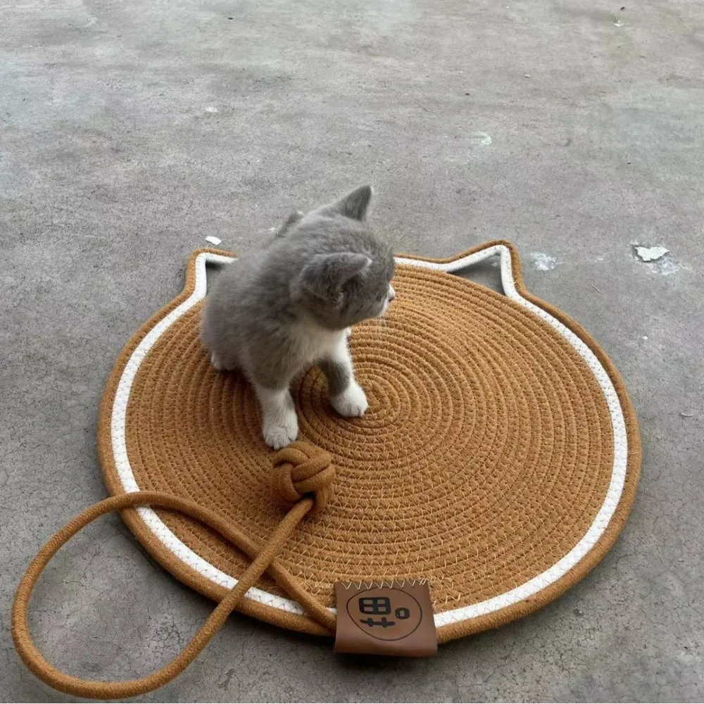 Recyclable Cat Scratch Mat Round Shape Sofa Furniture Protector Cat Grinding Claw Toy Claw Care Cat Scratching Board