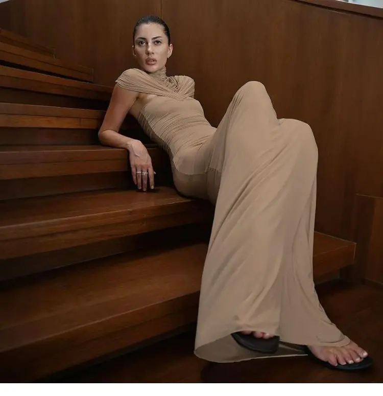 Bodycon فساتين كوكتيل امرأة قابل للغسل متعدد الألوان قلم رصاص ريترو سيدة ربط الرقبة العجل طول خمر السيدات الكلاسيكية الطراز القديم