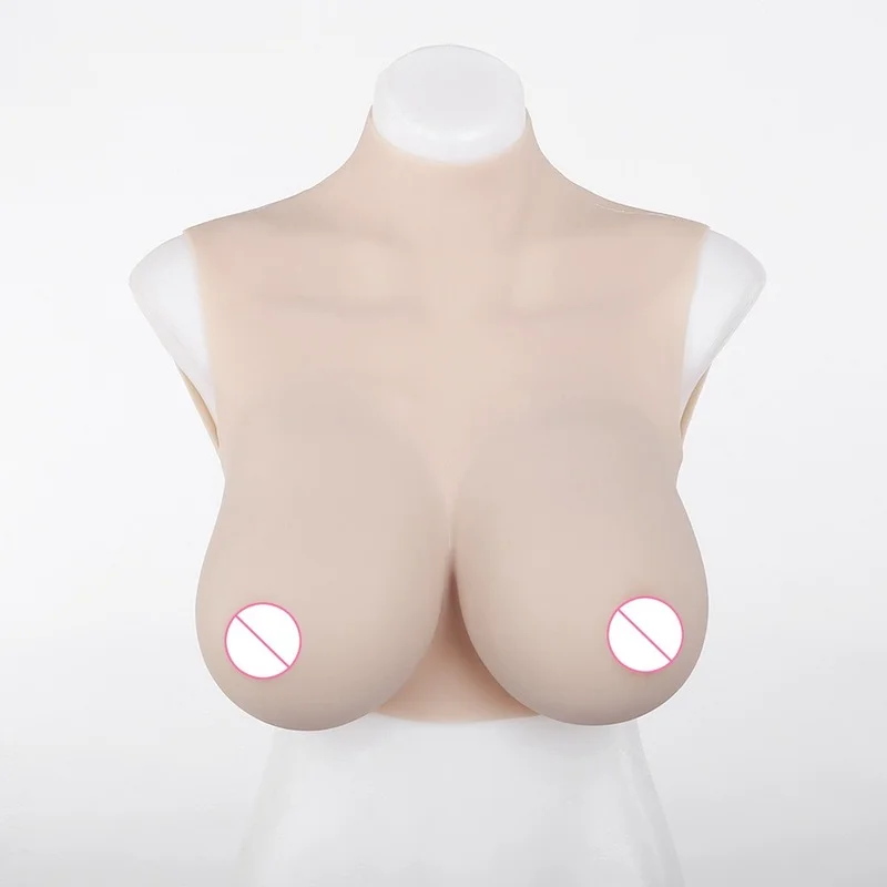 A-H Cup Silicone Fake Breasts High-necked Half-body Solid Fake Breasts Disguised Fake Mother Fake Breasts Liquid Fake Breasts