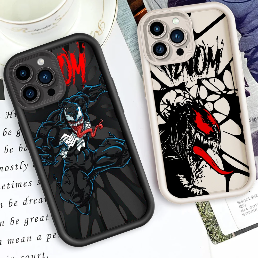 

Venom Black Art Eye Ladder For Apple iPhone 16 15 14 13 12 11 Pro Max Plus Phone Case Funda Phone Case